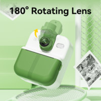 Impresora Instantánea, Cámara para Niños, Impresora Térmica de Fotos a Color, Juguete de Cámara Portátil con Pantalla LCD Digital