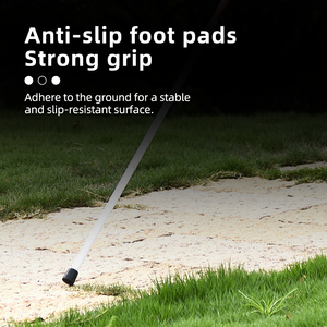 <span class=keywords><strong>Canne</strong></span> <span class=keywords><strong>blanche</strong></span> pour aveugles, <span class=keywords><strong>canne</strong></span> de mobilité pliable en alliage d'aluminium de 125 cm avec bandes réfléchissantes et poignée antidérapante pour malvoyants - Product Image 5