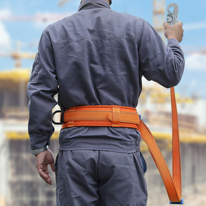 Safety Belt 1.8M 1500KG Load National Standard With <b>Dual</b>-<b>Lock</b> Hook For High-Altitude Work - Product Image 2