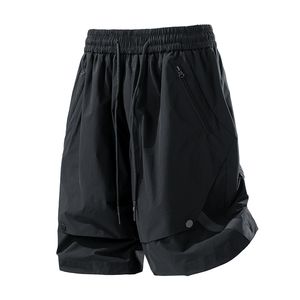 Camiseta holgada de verano de seda helada de secado rápido con logo personalizado para hombre, pantalones deportivos de marca de nueve puntos, frescos y de secado rápido. - Product Image 4