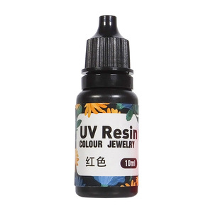 Resina UV de Color Rojo para Joyería, 10 ml, Suministros para Manualidades - Product Image 1
