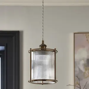 Классический подвесной светильник, античный латунный металлический абажур с прозрачными стеклянными подвесными лампами для домашней кухни, декоративный светильник для дома