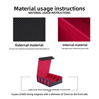 Boîte à cartes personnalisée en plastique à quatre rangées, style fenêtre, capacité 3000+, haute résistance, pour Commander Deck, en stock – Meilleure vente