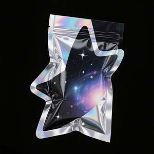 Bolsas Mylar troqueladas mate impresas personalizadas, papel de aluminio resellable, embalaje de comestibles para chicle, gelatina, impresión en huecograbado, logotipo - Product Image 3