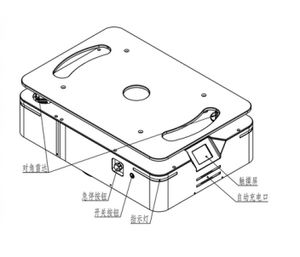 2024 Robot <span class=keywords><strong>AGV</strong></span> de fábrica Robot Industrial Cassis para transportar vehículos guiados automatizados de carga de 300kg <span class=keywords><strong>AGV</strong></span> pequeño para granjas - Product Image 5