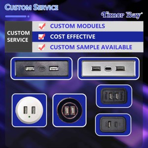 Recessed 2 USB <strong>a</strong> &amp; 1 Type <strong>C</strong> Charger for Sofa Triple Port Hub - Product Image 5