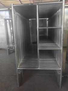 Système d'échafaudage mobile en acier galvanisé de type échelle pour portes et cadres de portes sur chantiers de construction - Product Image 3