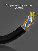 Kustom 90 Derajat Sudut Kanan 26AWG 1M 2M 3M Cat5 Cat5e Cat6 Cat7 Cat8 Rj45 Jaringan Kabel Patch Kabel Lan Patch Kabel Ethernet