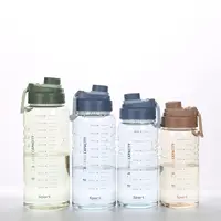 1500 مللي رياضة إبريق ماء البلاستيك الرياضات المائية زجاجة كمال الاجسام جالون إبريق ماء للسفر واللياقة