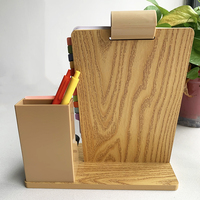 Impression personnalisée Calendrier de bureau promotionnel Personnalisation Imprimante en bois et porte-stylo Papier d'art brillant Calendrier publicitaire CMJN