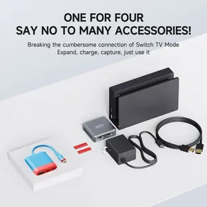 <span class=keywords><strong>Tarjeta</strong></span> de Captura de Video Hagibis para Nintendo Switch/OLED, Base Portátil para <span class=keywords><strong>TV</strong></span>, Transmisión en Vivo, Estación de Conexión para Laptop MS2130 - Product Image 3