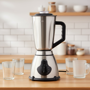 Mixeur alimentaire professionnel compact à faible consommation d'énergie, pour usage commercial et domestique, lames en acier inoxydable, 2 vitesses, pot en verre HF-Y66P - Product Image 4