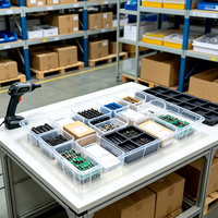 Plateau de manutention en blister transparent en PET pour composants SMT, adapté à l'emballage des usines électroniques, moulage personnalisé