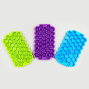Silicone Honeycomb Ice Cube Tray 37 Compartments With Lid For Family Use Dishwasher Safe Freezer Safe Ice Cream Tools - Product Image 2