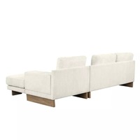 Ensemble de canapés en forme de L au design moderne et simple Meubles de bureau et de hall d'entrée avec tissu de rangement intelligent en lin pour canapés de salon
