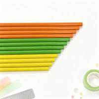 Ensemble de crayons scolaires 12 pièces, corps en plastique coloré, crayons HB, emballage personnalisé avec logo, certifié EN71 ISO