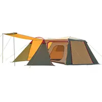 Oversized Tent Double-Decker Dubbele Deur Automatische Quick-Open Familie Camping Tent Voor 8-12 Mensen