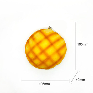 Jouet anti-stress Squishy Fidget en PU, 10 cm, en forme de pain ananas, extensible, à remontée lente, pour enfants, unisexe - Product Image 2