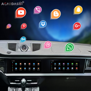 Lecteur DVD de voiture Android avec écran tactile double 12,3 pouces ACARDASH, écran interactif pour Macan 2014-2017 PCM3.1 PCM4.0 avec Carplay - Product Image 1