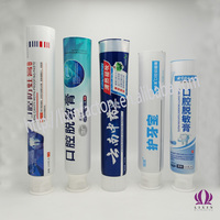 Rond PE lotion crème lavage du visage tube cosmétique de canne à sucre emballage impression shampooing tube souple pour dentifrice
