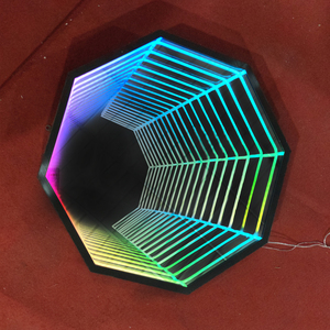 Octagon Led RGB Infinity 3D Illusion gương Neon dấu hiệu Multilayer Abyss gương thanh trang trí nội thất cho văn phòng cửa hàng nhà đầy màu sắc thay đổi - Product Image 1