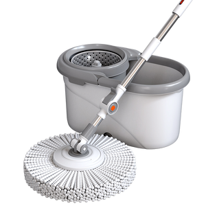 USA LAGER Haushalt Bodenreinigung Langer Ausziehbarer Griff Edelstahl-Wischmopp-Set mit Selbstauswringung und Schmutzwasser-Trennung - Product Image 1