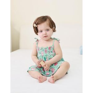 ชุดรอมเปอร์เด็กผู้หญิงแขนกุด BambooBud ผลิตจากใยไผ่ ระบายอากาศได้ดี ป้องกันแสงแดด สำหรับเด็กอายุ 3-24 เดือน - Product Image 4