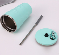 Nouveau Style gobelet tasse isolé sous vide Portable café isolé Double paroi tasse en gros tasse à café en acier inoxydable