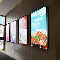 Boîte à lumière LED ultra-mince et ultra-légère A4 A3 A2 A1 pour publicité LED, panneau lumineux LED, affiche LED, cadre LED fin