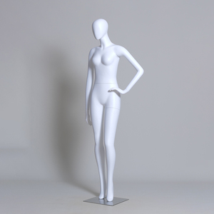 Quần áo hiển thị nữ Ma Nơ Canh toàn thân màu trắng mờ nữ Ma Nơ Canh đứng tư thế người mẫu thời trang - Product Image 4