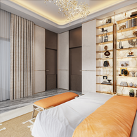 Italienisches Innendesign Komplette Villa-Möbel Luxus-Schlafzimmer-Set Möbel Kingsize-Bettgestell Luxus