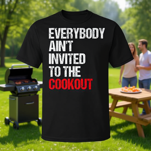 Todos no están invitados al barbacoa, camiseta negra para hombres y mujeres - Product Image 3