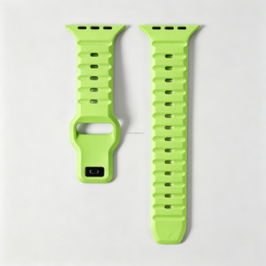 Correa de reloj de caucho FKM de molde privado al por mayor, impermeable, transpirable, deportiva, de repuesto, con logo personalizado para Apple Watch Ultra 3 - Product Image 4