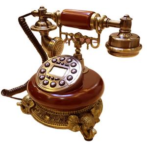 Câble fixe antique européen salon téléphone sans fil carte sim ligne fixe - Product Image 1