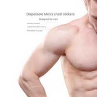 Vente en gros de haute qualité jetable pour hommes, couvre-mamelon de couleur de peau invisible, patchs autocollants respirants pour la poitrine