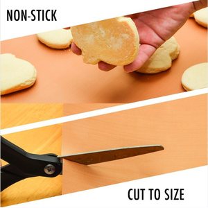 Tapis <span class=keywords><strong>de</strong></span> cuisson antiadhésif <span class=keywords><strong>pour</strong></span> <span class=keywords><strong>barbecue</strong></span>, plaque <span class=keywords><strong>de</strong></span> cuisson réutilisable en PTFE <span class=keywords><strong>pour</strong></span> grillades en extérieur et cuisson au four - Product Image 2