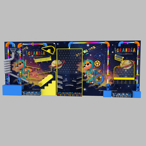 Jeu de mur de balles interactif, toboggan pour aire de jeux intérieure, équipement pour tout-petits et enfants à vendre - Product Image 6