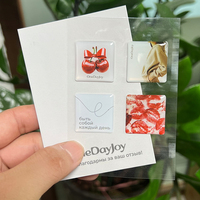 Hojas de Etiquetas Adhesivas de Epoxi Transparentes Personalizadas, Impresión de Etiquetas Transparentes de Resina con Relieve, Resistentes al Agua, para Diversos Usos