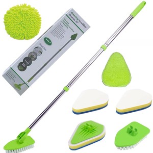 Kit d'outils de nettoyage d'aquarium en acier inoxydable, comprenant une épuisette, un râteau à gravier, un grattoir à algues, une fourche, une <span class=keywords><strong>brosse</strong></span> éponge flexible - Product Image 6