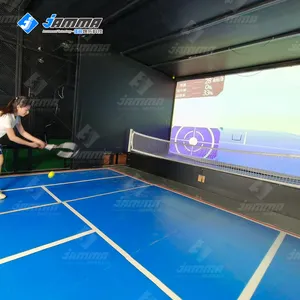 Peralatan Tenis dengan Sistem Bola Otomatis Proyeksi Interaktif AR Permainan Tenis untuk Lapangan Tenis, Taman Olahraga