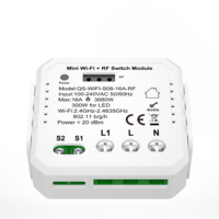 Saklar Mini Smart Wifi DIY Universal 100-240V CE ROHS 16A Mendukung Kontrol 2 Arah Otomatisasi Modul Saklar Wifi Pintar Tuya
