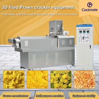 Ligne de production entièrement automatique de chips de pommes de terre et de peaux de crevettes frites Cookmate, capacité de 100 kg/h, 440V/380V
