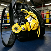 Nouvelle Série Fitness : Breloque de Sac Miu en Nylon, Accessoire Décoratif, Porte-clés Sportif Gants de Boxe Imprimé Numérique