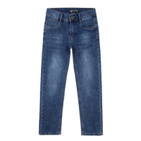 Jean en denim coupe droite taille haute vintage Gallant Slim pour enfants de 10 à 15 ans, poches extensibles, tissu doux