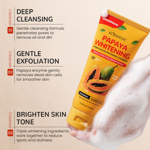 KORMESIC - Limpiador Facial Personalizado con Vitamina C, Glutatión, Papaya y Cúrcuma, Blanqueador, Iluminador y Antioxidante - Product Image 3