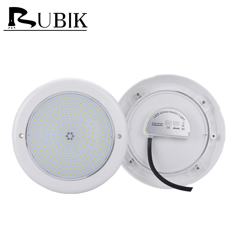 230mm RGB LED Pool Lights Outdoor Wall-Mounted Swimming Pool IP68 Waterproof PC Epoxy Resin Potting Dimmable Remote Control