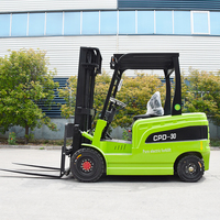 Forklift Listrik Baiyijie CPD-25 2.5 Ton, Tiang Dua Tingkat, Penggeser Samping Hidrolik, Baterai Lithium-Ion, Panjang Garpu 1220mm