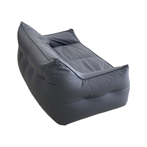 Sofá Cama Compacto de Dos Plazas con Relleno de Esponja, Tapizado en Tela, Diseño Cuadrado para Apartamento - Product Image 5