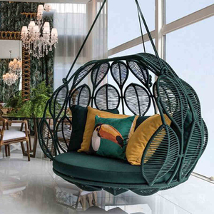 Silla Columpio Moderna para Exteriores con Cuerda y Aluminio, con Impresión a Todo Color, para Jardín y Restaurante - Product Image 3
