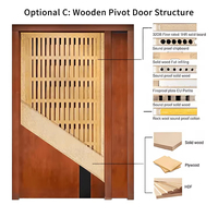 Porte d'entrée en métal de style mécanique moderne, porte de villa intelligente en aluminium moulé gravé sur mesure, porte d'entrée de luxe en métal pour maison